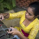 Gamelan player