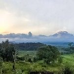 Cloud cover to Mt. Agung