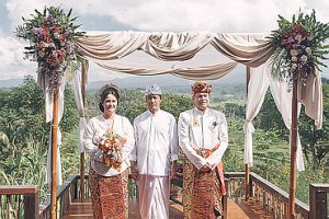 Bride, Groom and Holy Man
