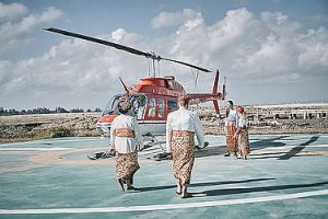 Helicopter to Wedding